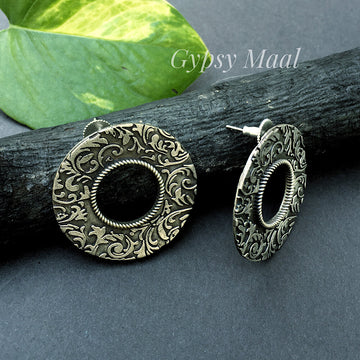 Antique Hollow Ear Studs